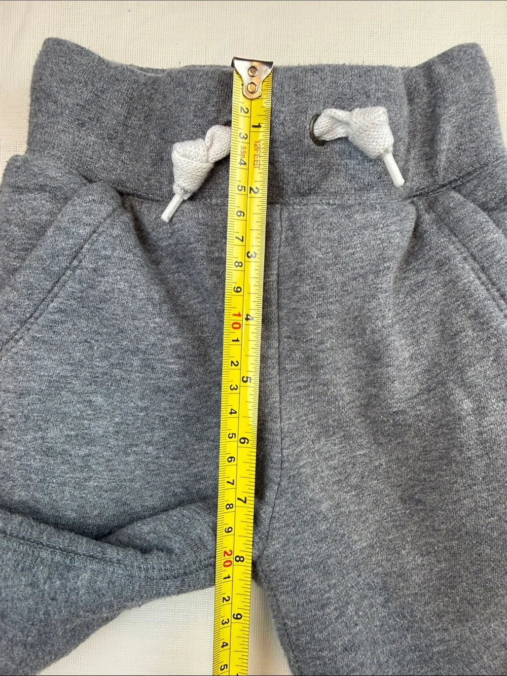 GAP Kids Heather Gray Elastic Waist Drawstring Jogger Pants Fleece Lined Size 3T